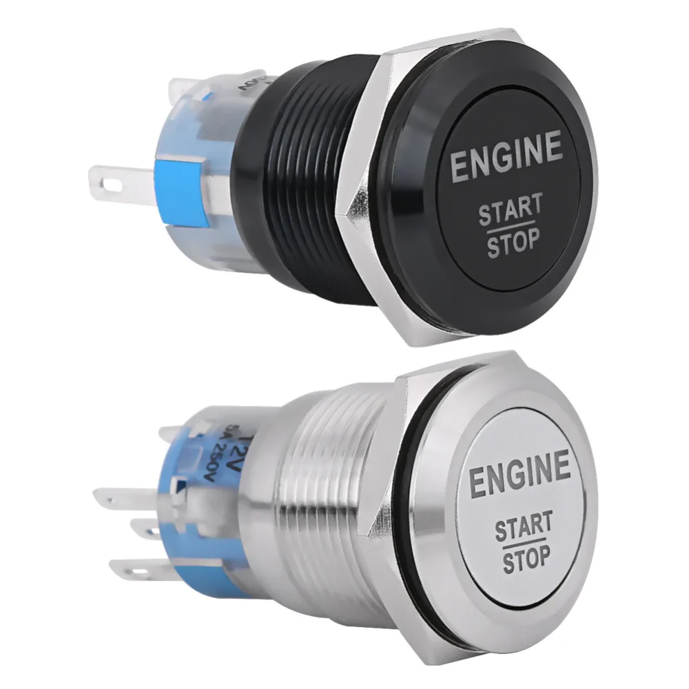 Car Auto Latching Push Button Engine Start Button Starter Switch White LED Ignition Starter Waterproof 12V Universal
Car Auto Latching Push Button Engine Start Button Starter Switch White LED Ignition Starter Waterproof 12V Universal