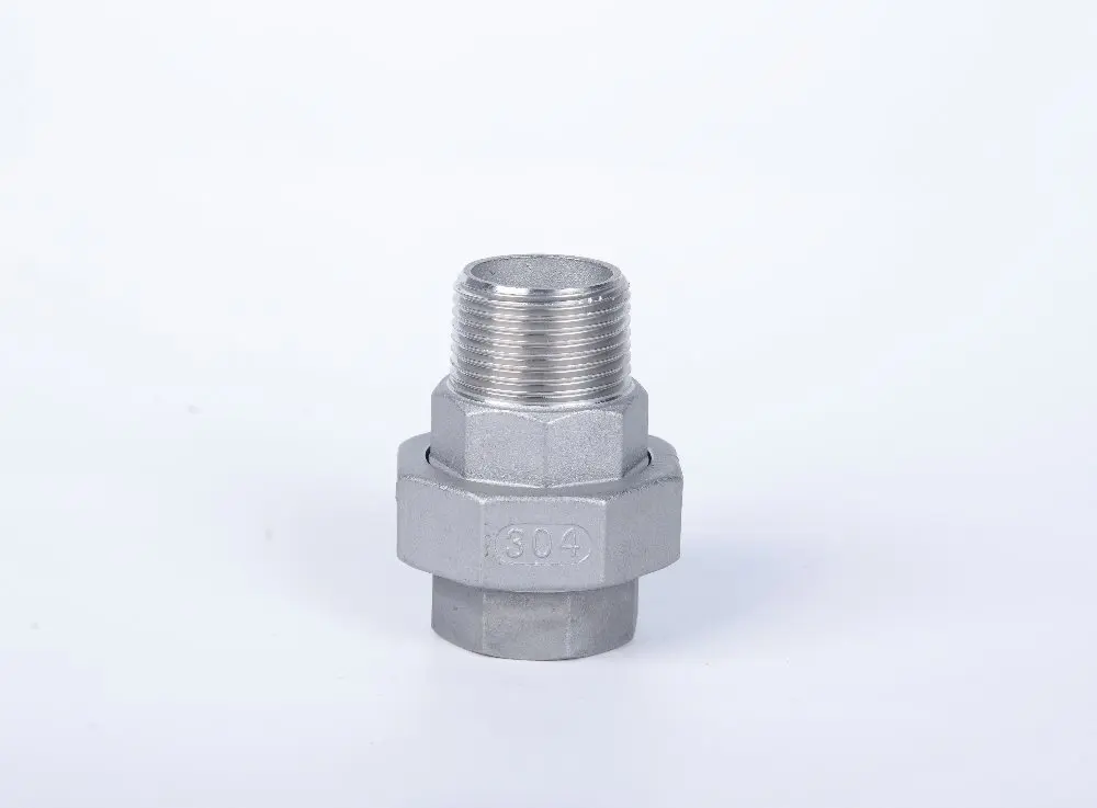 304 Stainless Steel Union with Flat Face, Female x Male BSPT Thread, 1/2" 3/4" 1" 1-1/4" 1-1/2" 2"-Pipe Fitting
304 Stainless Steel Union with Flat Face, Female x Male BSPT Thread, 1/2" 3/4" 1" 1-1/4" 1-1/2" 2"-Pipe Fitting