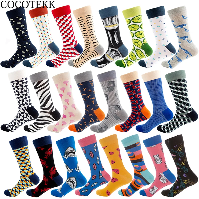 New Trend Fashion Combed Cotton Men Socks Unisex Women Animal Popular Hip Hop Skateboard Socks Men Novelty Wedding Dress Socks
New Trend Fashion Combed Cotton Men Socks Unisex Women Animal Popular Hip Hop Skateboard Socks Men Novelty Wedding Dress Socks