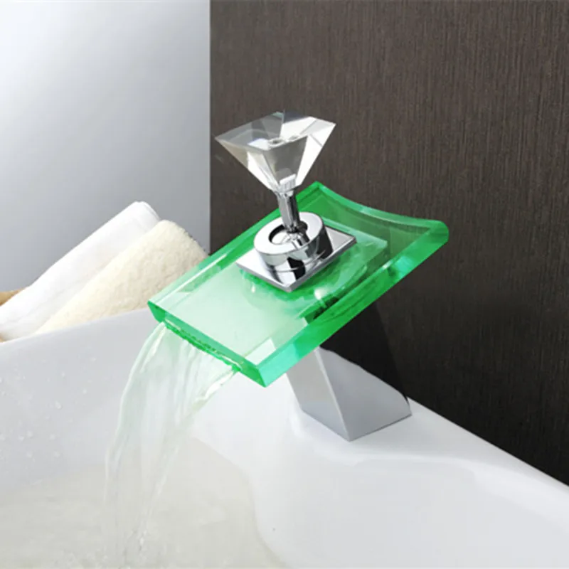 Free shipping polished chrome LED Glass basin sink faucet with single handle bathroom basin faucet and solid brass led water tap
Free shipping polished chrome LED Glass basin sink faucet with single handle bathroom basin faucet and solid brass led water tap