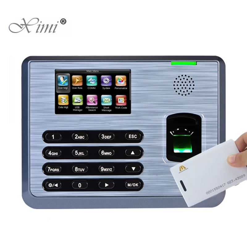 TX628 Linux System Biometric Fingerprint Time Attendance Employee Attendance Fingerprint Time Clock With 125KHZ RFID Card Reader
TX628 Linux System Biometric Fingerprint Time Attendance Employee Attendance Fingerprint Time Clock With 125KHZ RFID Card Reader