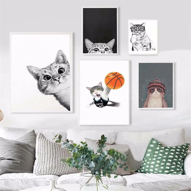 Nordic Cartoon Animals Art Canvas Print Cat Poster Wall Art Painting Pictures For Living Room Nursery Home Decor No Frame
Nordic Cartoon Animals Art Canvas Print Cat Poster Wall Art Painting Pictures For Living Room Nursery Home Decor No Frame