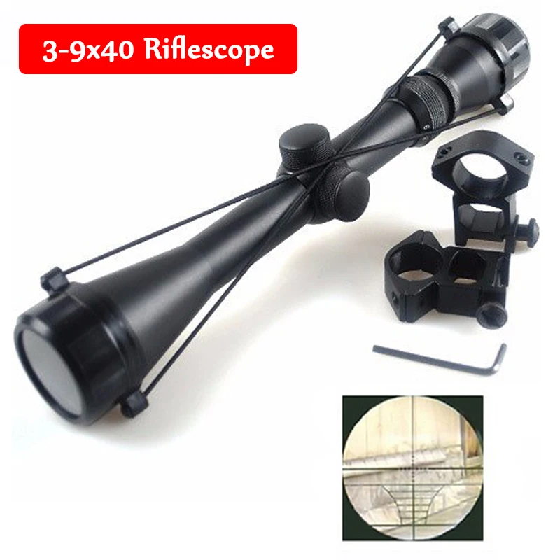 Military Optics Sight Tactical 3-9x40 Mil Dot Riflescope Hunting Airsoft Air Gun Sight Scope Sniper Scope 11mm / 20mm Rail Mount
Military Optics Sight Tactical 3-9x40 Mil Dot Riflescope Hunting Airsoft Air Gun Sight Scope Sniper Scope 11mm / 20mm Rail Mount