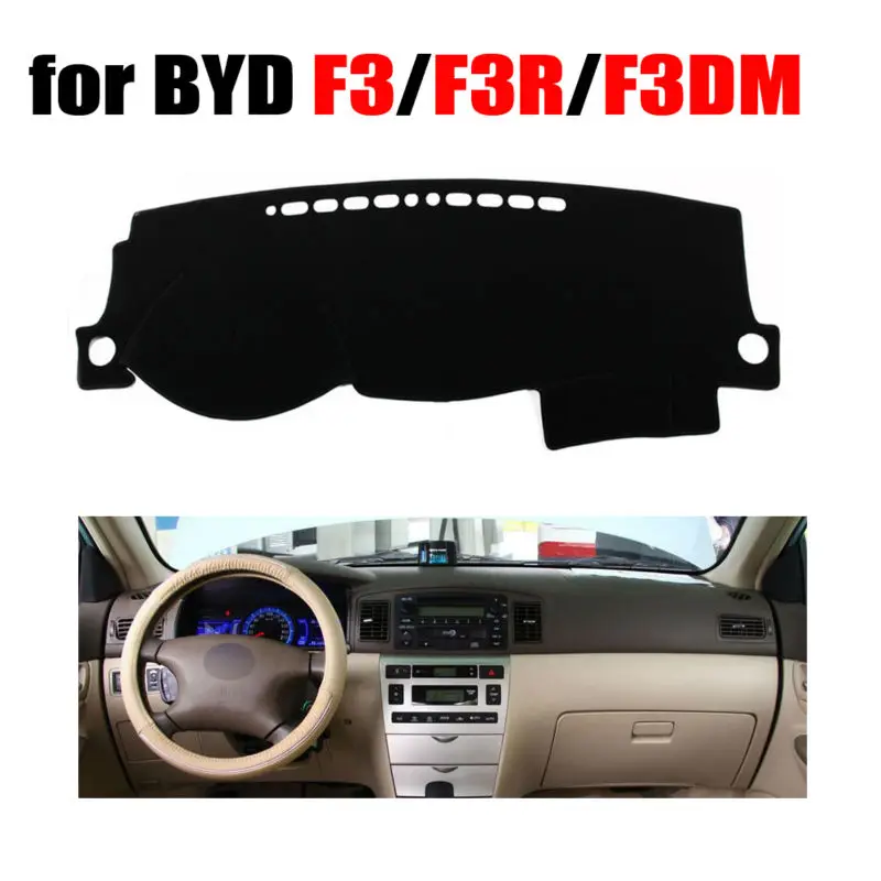 Коврик для приборной панели автомобиля, коврик для BYD F3 F3DM F3R 2007-2013 года, для леворуля, Автомобильный аксессуары для приборной панели
Коврик для приборной панели автомобиля, коврик для BYD F3 F3DM F3R 2007-2013 года, для леворуля, Автомобильный аксессуары для приборной панели