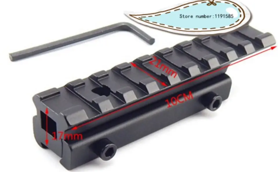 Tactical Dovetail Weaver Picatinny Rail Adapter 11mm to 20mm Tactical Scope Extend Mount Adapter for Hunting
Tactical Dovetail Weaver Picatinny Rail Adapter 11mm to 20mm Tactical Scope Extend Mount Adapter for Hunting