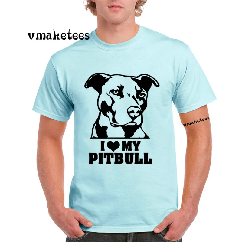 Футболка с принтом Love Dog People I Iike My Pitbull футболка коротким рукавом для мужчин и