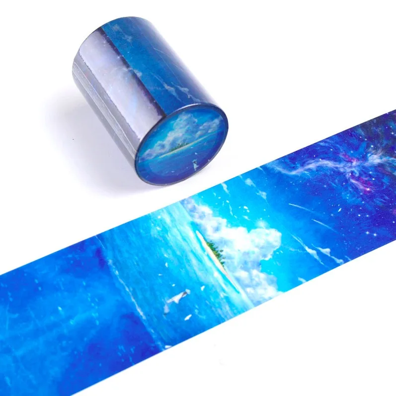 6cm*7m Blue Island Wide Romantic Scenery Paper Washi Tape Decor Masking Tape Colorful Adhesive Tape
6cm*7m Blue Island Wide Romantic Scenery Paper Washi Tape Decor Masking Tape Colorful Adhesive Tape