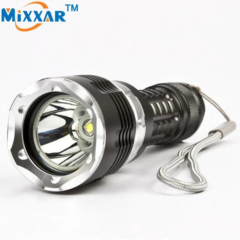 Zk90 LED Дайвинг Фонарик факел CREE XM L2 5000LM 4 режима Увеличить фонарик