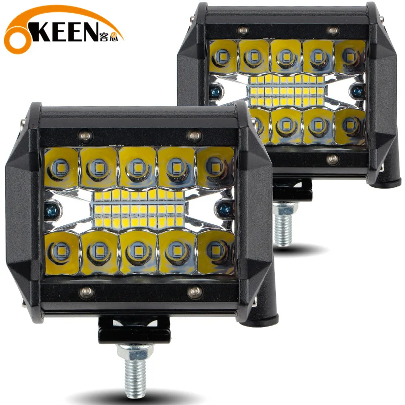 OKEEN 4inch 12V 24V 60W LED Bar Car LED Work Light Bar Offroad Light 4WD Truck Tractor Boat Trailer 4x4 SUV ATV Spot Flood Light
OKEEN 4inch 12V 24V 60W LED Bar Car LED Work Light Bar Offroad Light 4WD Truck Tractor Boat Trailer 4x4 SUV ATV Spot Flood Light