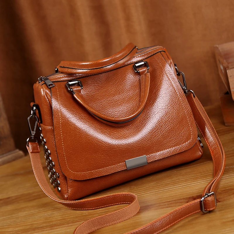 Genuine Leather Handbags Luxury Brand Women Bags 2020 Vintage Crossbody Bags For Women Shoulder Chain Bags bucket sac a main T12
Genuine Leather Handbags Luxury Brand Women Bags 2020 Vintage Crossbody Bags For Women Shoulder Chain Bags bucket sac a main T12