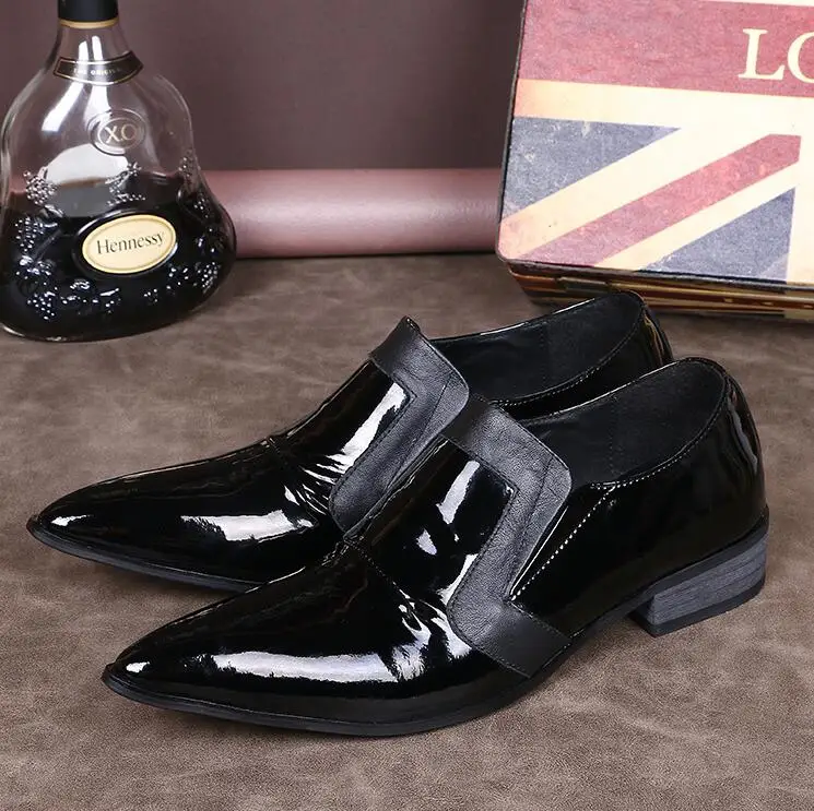 Spring summer Pointed Toe men leather dress shoes black Bright oxford shoes Business dress shoes men
Spring summer Pointed Toe men leather dress shoes black Bright oxford shoes Business dress shoes men