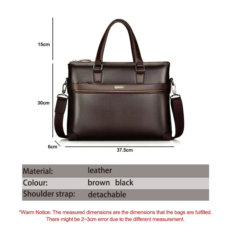 Men's Shoulder Briefcases Bag Handbags Business Men Bags Large Travel Laptop Bag for Man Messenger Bags PU Leather Handbags
Men's Shoulder Briefcases Bag Handbags Business Men Bags Large Travel Laptop Bag for Man Messenger Bags PU Leather Handbags