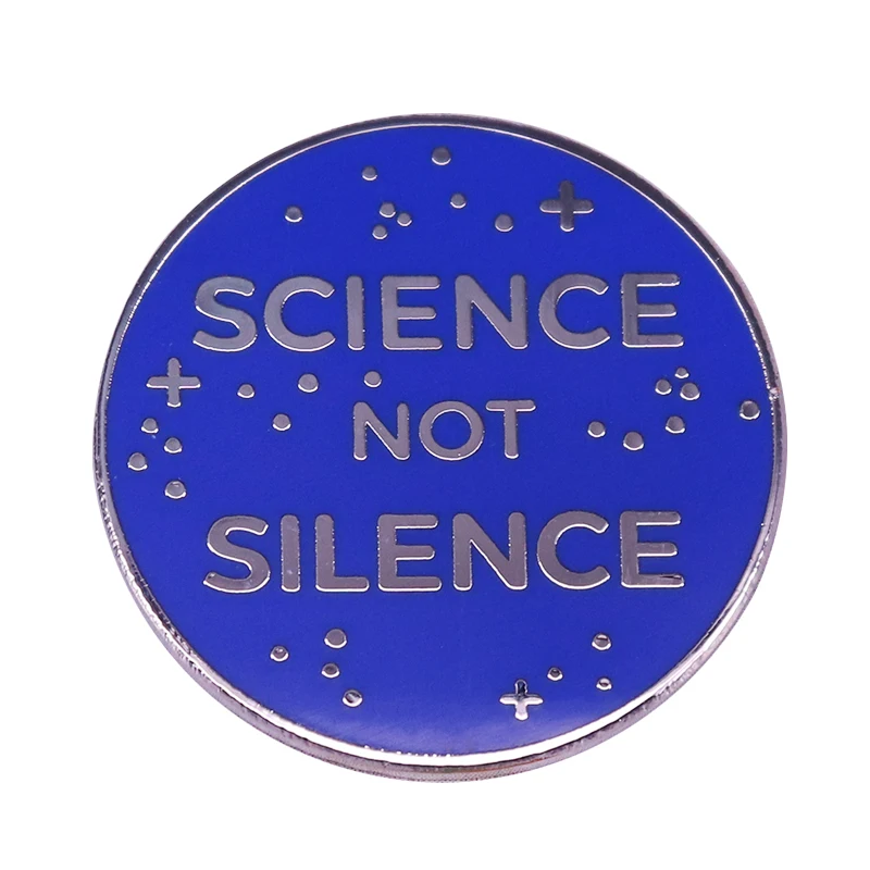 Забавная брошь на пуговице Science not тишина противоударные булавки ученый гик нерди