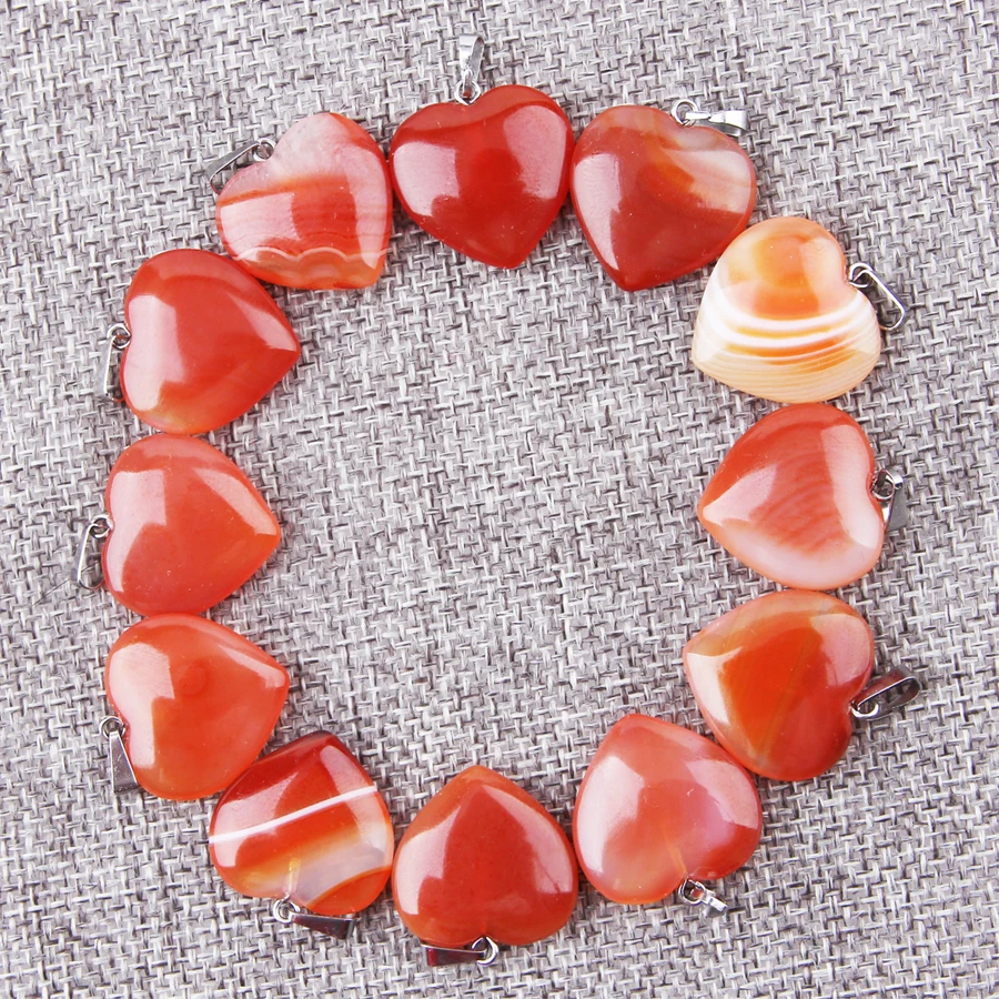 Wholesale 12 Assorted fashion mix color natural stone crystal charms pendants heart for jewelry making Good Quality necklace
Wholesale 12 Assorted fashion mix color natural stone crystal charms pendants heart for jewelry making Good Quality necklace