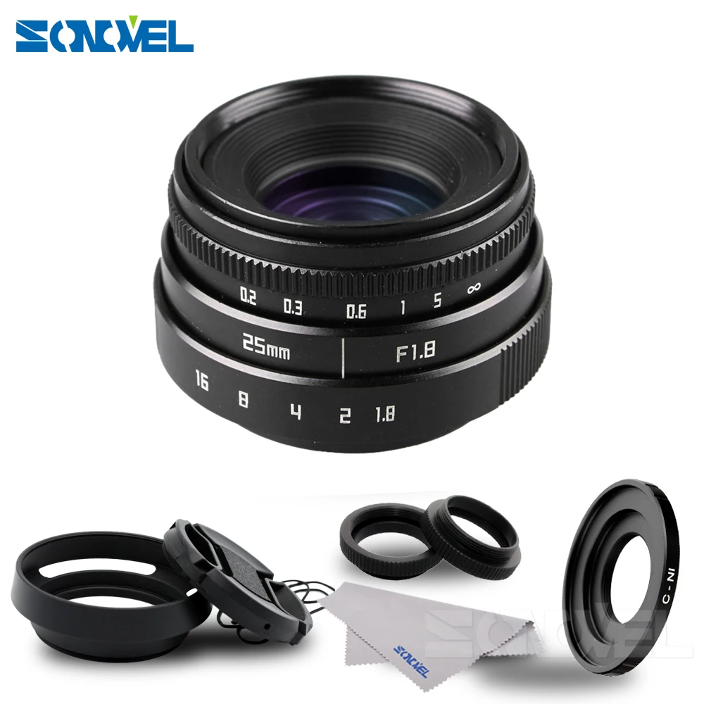25mm F1.8 APS-C Television TV Lens CCTV Lens C mount + Lens hood for Nikon 1 mirrorless Camera AW1 S2 J4 J3 J2 J1 V3 V2 V1 C-NI
25mm F1.8 APS-C Television TV Lens CCTV Lens C mount + Lens hood for Nikon 1 mirrorless Camera AW1 S2 J4 J3 J2 J1 V3 V2 V1 C-NI