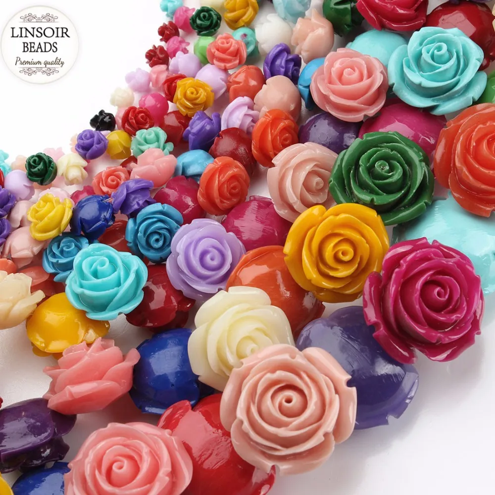 24-50 pcs - 1 strand/lot mixed synthetic coral Loose flower rose Beads 6.8.10.12.15.20 25 30mm For DIY Jewelry Findings F2782
24-50 pcs - 1 strand/lot mixed synthetic coral Loose flower rose Beads 6.8.10.12.15.20 25 30mm For DIY Jewelry Findings F2782