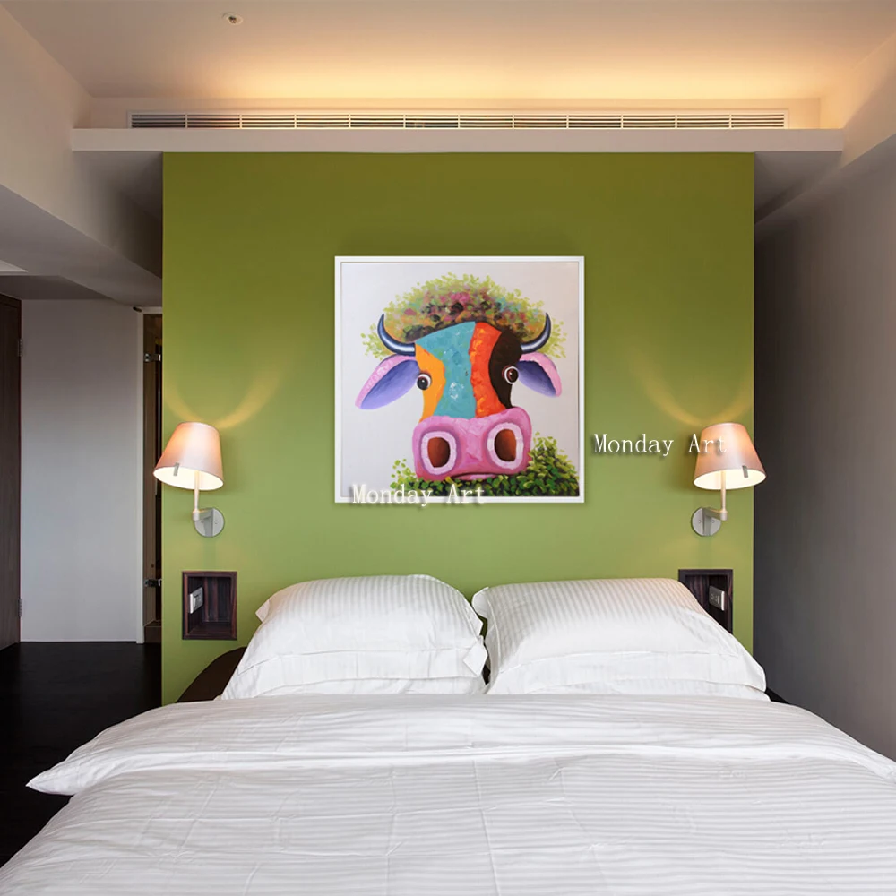 Hand Painted Abstract Animals Oil Painting on Canvas Handmade Wall Artwork Knife Palette Cow Home Decor Decor Canvas Paintings
Hand Painted Abstract Animals Oil Painting on Canvas Handmade Wall Artwork Knife Palette Cow Home Decor Decor Canvas Paintings