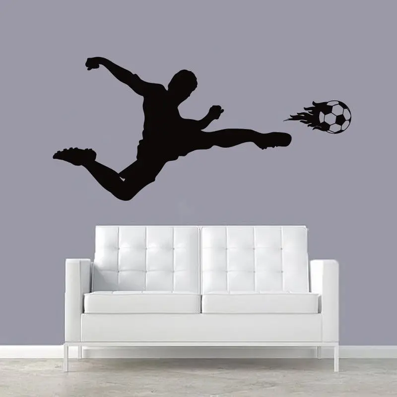 Football wall sticker, football player vinyl wall sticker boy bedroom sports fan poster, stadium decoration, home decor ZQ21
Football wall sticker, football player vinyl wall sticker boy bedroom sports fan poster, stadium decoration, home decor ZQ21