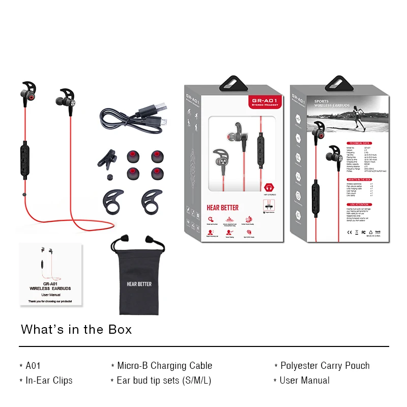 Wireless Sports Bluetooth V4.2 Headphones Sweatproof Running Exercise Stereo with Mic Earbuds Earphones Neckband for iPhone 11
Wireless Sports Bluetooth V4.2 Headphones Sweatproof Running Exercise Stereo with Mic Earbuds Earphones Neckband for iPhone 11