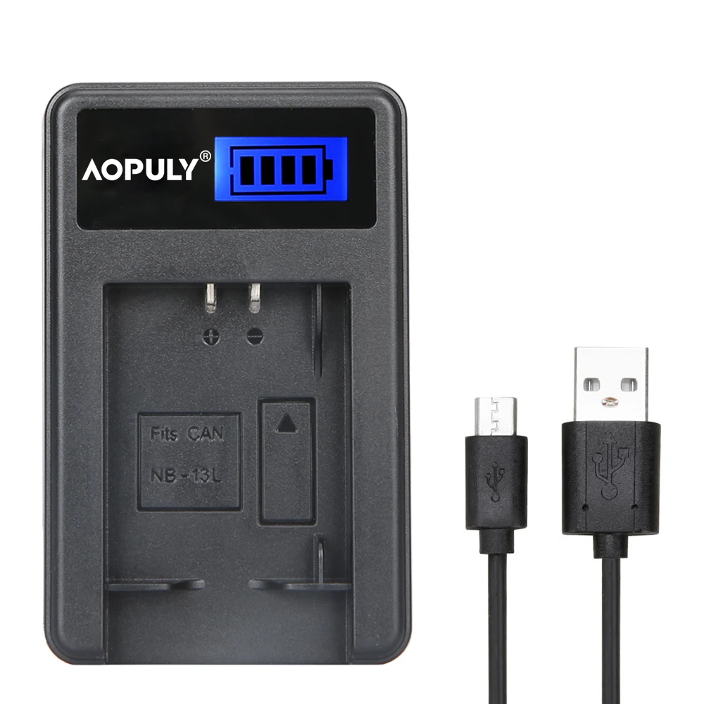 AOPULY NB 13L NB13L USB зарядное устройство для камеры с ЖК экраном Canon G5X G7X G9X SX720|camera battery