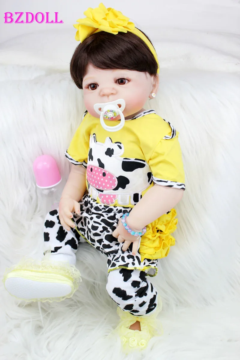BZDOLL 55 CM Full Body Silicone Reborn Baby Doll Lifelike 22 Inch Newborn Princess Toddler Girl Birthday Gift Bathe Toy
BZDOLL 55 CM Full Body Silicone Reborn Baby Doll Lifelike 22 Inch Newborn Princess Toddler Girl Birthday Gift Bathe Toy