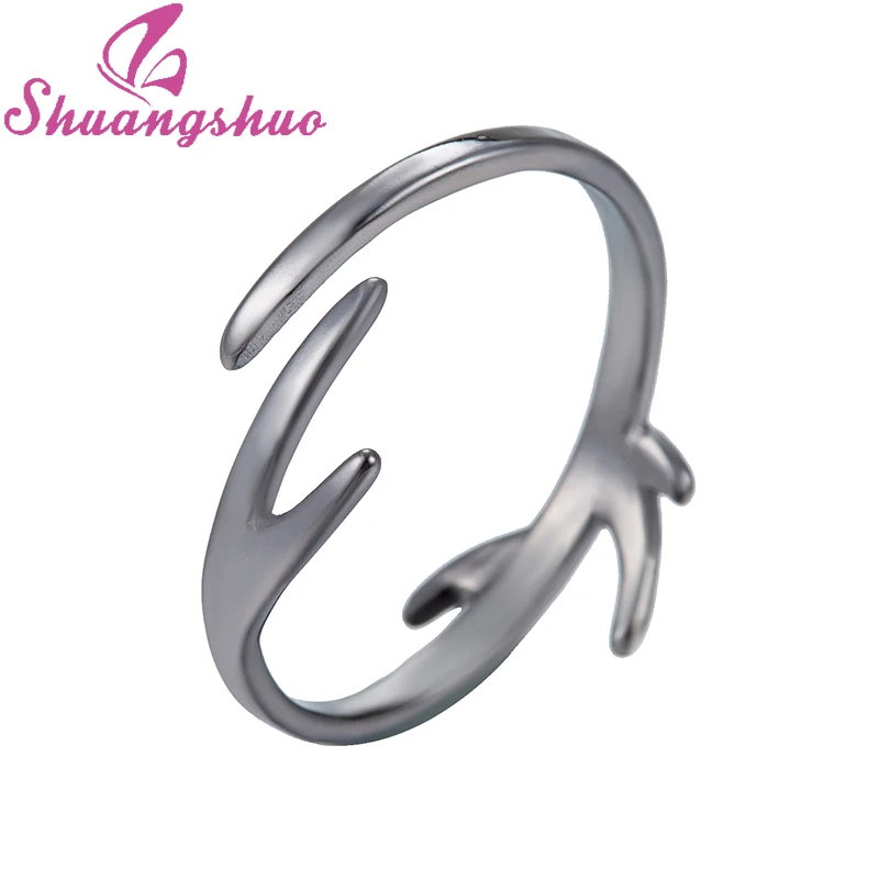 Shuangshuo Black Ring Deer Antler Rings for Women Antler Jewelry Christmas Gift Deer Cute Animal Horn Boho Ring Christmas Gifts
Shuangshuo Black Ring Deer Antler Rings for Women Antler Jewelry Christmas Gift Deer Cute Animal Horn Boho Ring Christmas Gifts