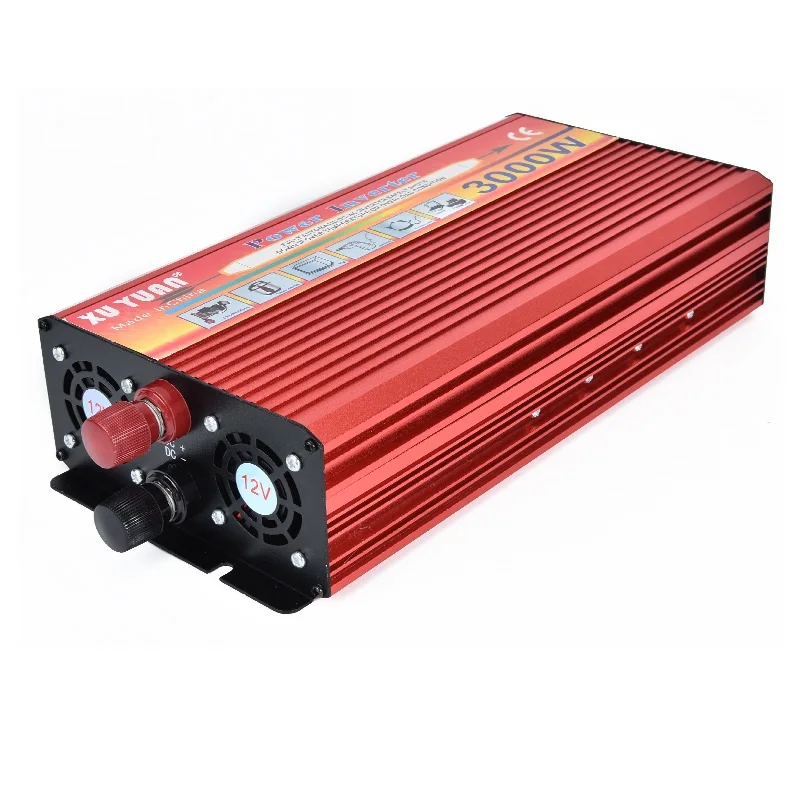 3000W Car Inverter DC 12V To AC 220V Modified Sine Wave Portable Car Charger Power Inverter Supply Converter Adapter
3000W Car Inverter DC 12V To AC 220V Modified Sine Wave Portable Car Charger Power Inverter Supply Converter Adapter