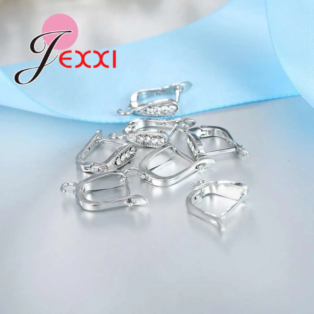 Новые модные серьги кольца из стерлингового серебра 925 пробы с кубическим