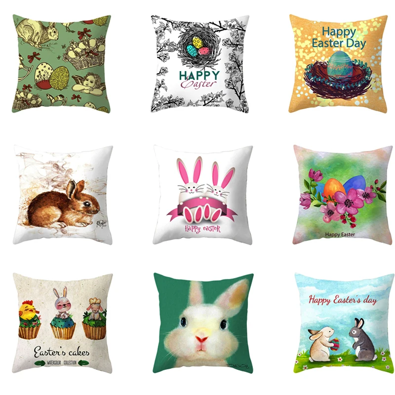 Easter Sofa Bed Home Decoration Cushion Cover Bunny Rabbit Egg Print Cotton Linen Festival Pillow Cover Happy Easter Pillowcase
Easter Sofa Bed Home Decoration Cushion Cover Bunny Rabbit Egg Print Cotton Linen Festival Pillow Cover Happy Easter Pillowcase