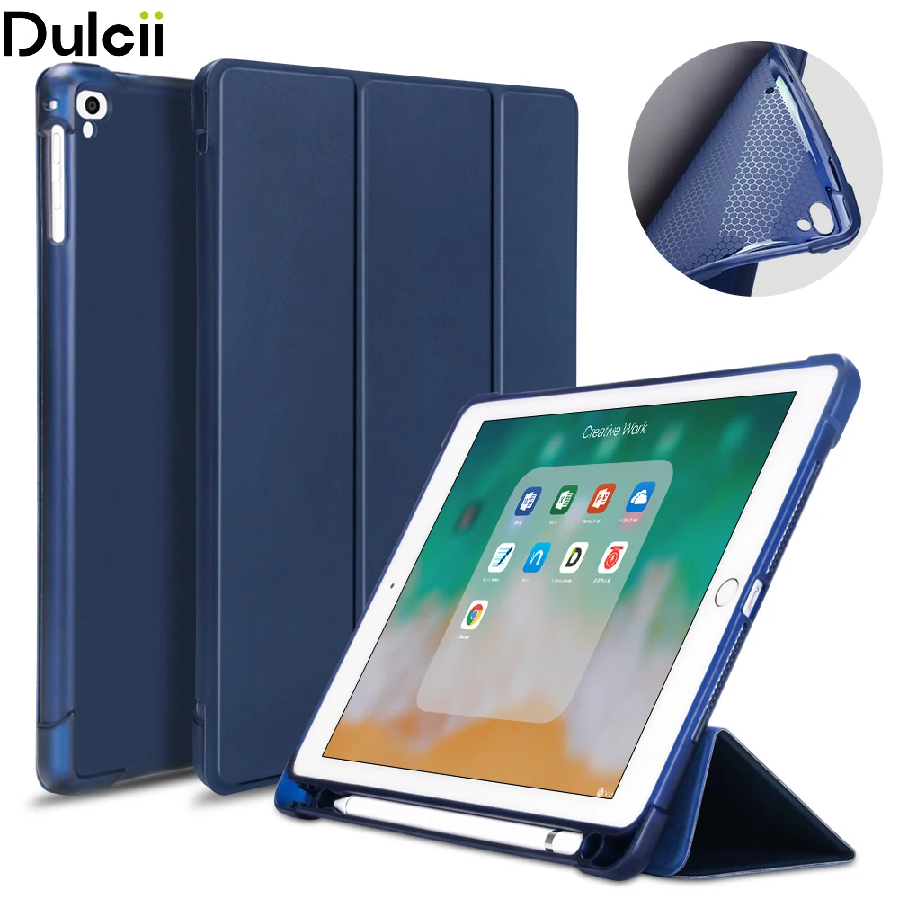 Dulcii Air 9 7 основа для i Pad 2018 Pro Складная подставка кожаный оболочки корпуса я pad 2017 2