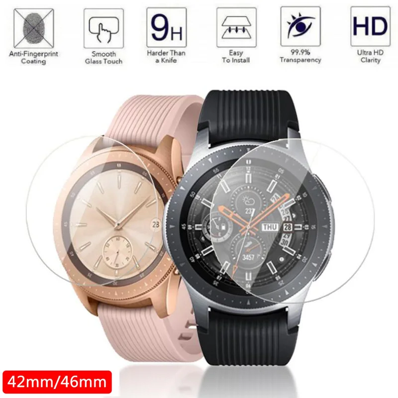 2 шт./компл. 9H закаленное стекло с защитой от царапин для Samsung Galaxy Watch 46 мм 42