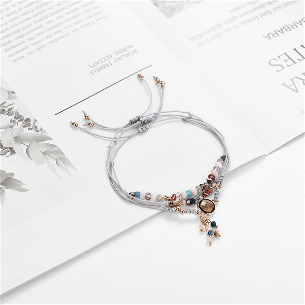 2019 New Arrival New Fashion mperament Crystal Multicolor Multi-Layer Creative Tassel Adjustable Bracelet Luxury bracelet C502
2019 New Arrival New Fashion mperament Crystal Multicolor Multi-Layer Creative Tassel Adjustable Bracelet Luxury bracelet C502