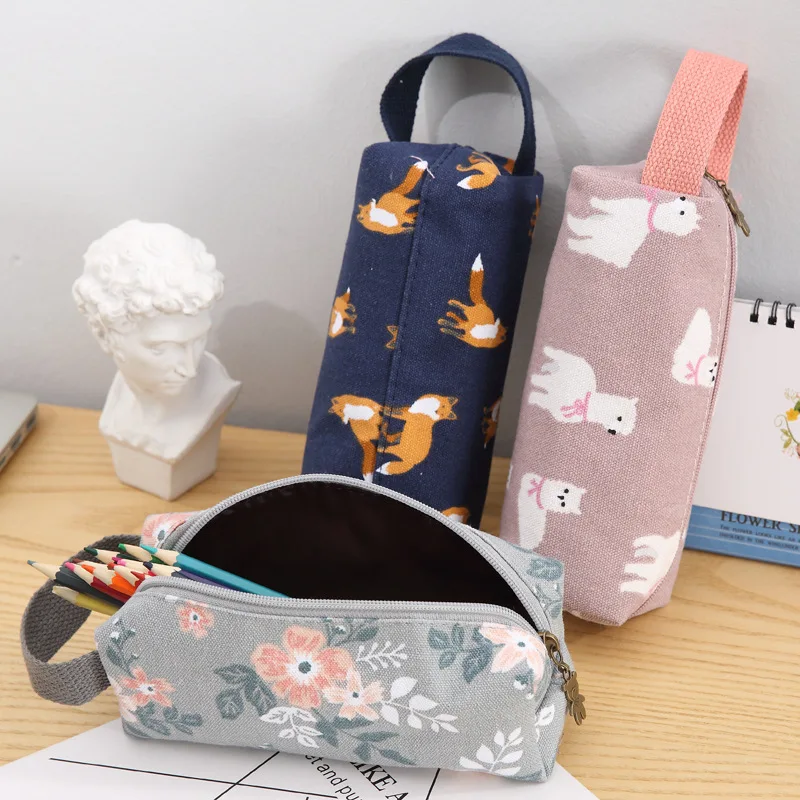 Novelty Canvas Pencil Case Kawaii Raccoon Alpaca Fox Large Capacity Pencil Case Stationery Kids Pen Pencil Bag For School Supply
Novelty Canvas Pencil Case Kawaii Raccoon Alpaca Fox Large Capacity Pencil Case Stationery Kids Pen Pencil Bag For School Supply