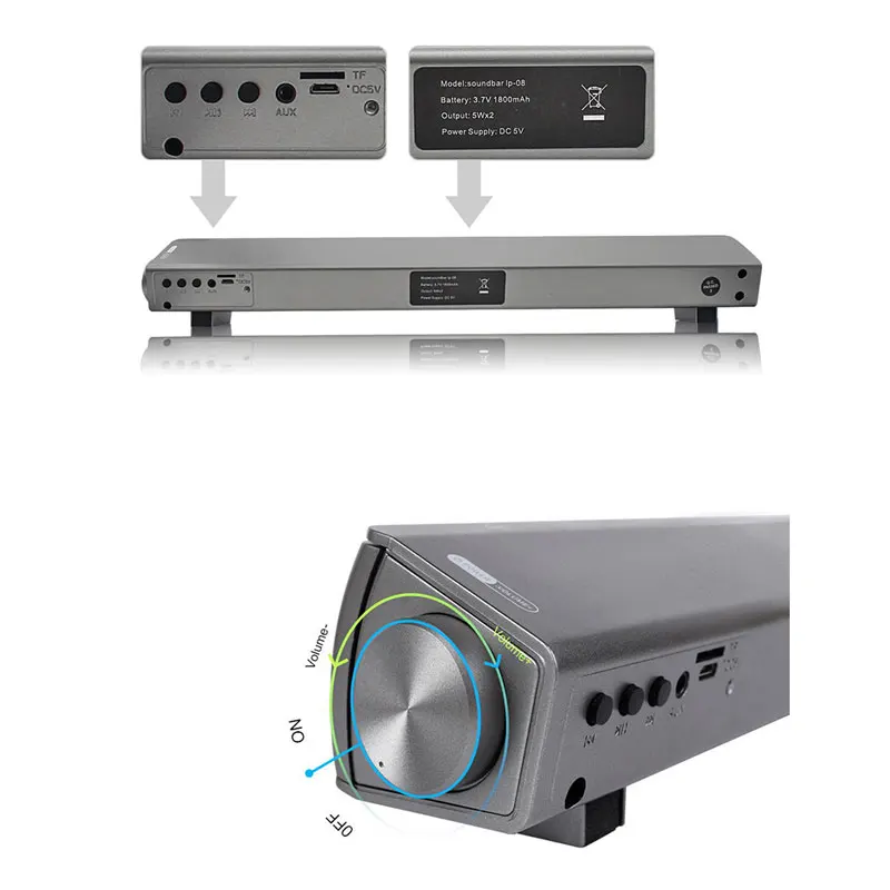 Bluetooth 4.0 Wireless Speaker Portable Subwoofer Speaker Support TF Card Hands-free For HUAWEI OPPO Phone
Bluetooth 4.0 Wireless Speaker Portable Subwoofer Speaker Support TF Card Hands-free For HUAWEI OPPO Phone