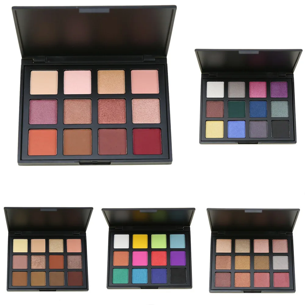 

Beauty Cosmetics Pigmented Smoky Makeup palettes 12 colors Makaup Eyeshadow Palette Matte and Shimmer Eye Shadow palettes 60pcs