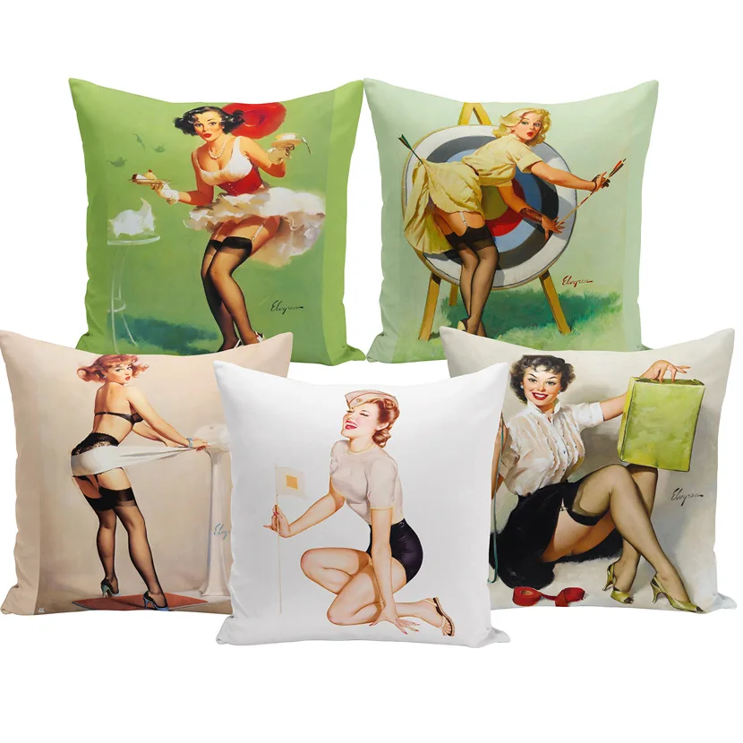 Oil Patinting Sexy Lady Pinup Girl Poster Print Modern Home Decorative Lint Pillow case Vintage Pillowslip
Oil Patinting Sexy Lady Pinup Girl Poster Print Modern Home Decorative Lint Pillow case Vintage Pillowslip