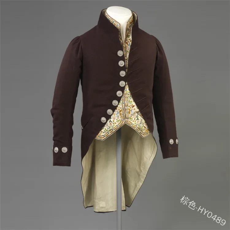 Мужская блейзер 5xl Готическая куртка с отворотом викторианское пальто в стиле