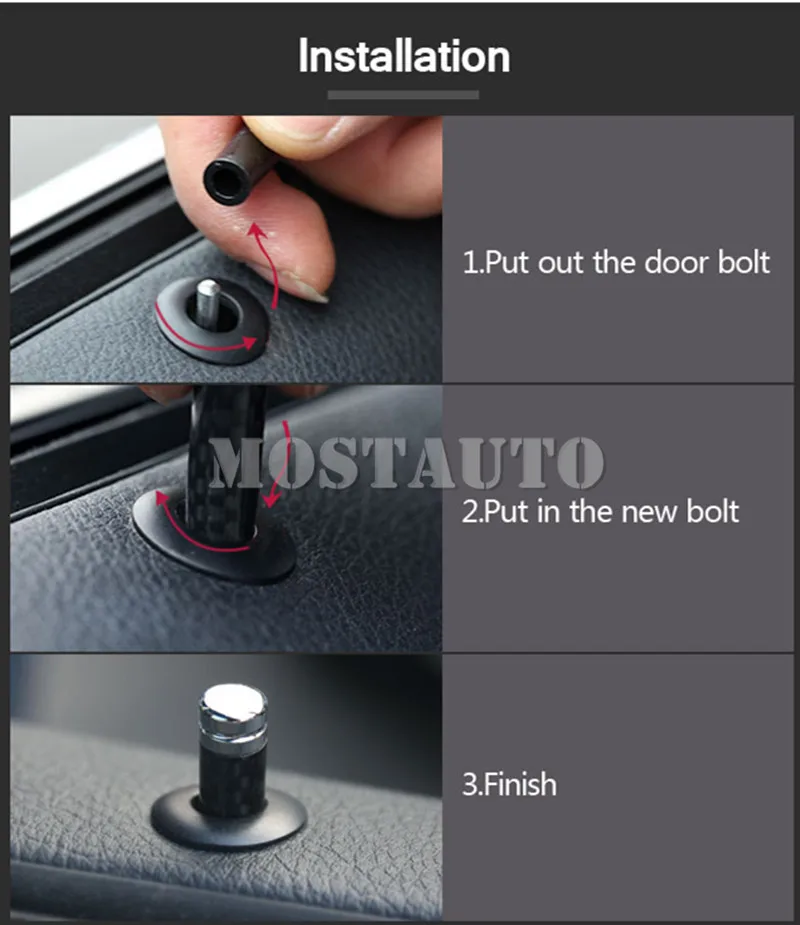 For BMW 1 3 5 7 Series X1 X3 X4 X5 X6 Carbon Fiber Door Lock Pin Knob 4pcs Car Accessories Interior Car Decor Car Trim
For BMW 1 3 5 7 Series X1 X3 X4 X5 X6 Carbon Fiber Door Lock Pin Knob 4pcs Car Accessories Interior Car Decor Car Trim