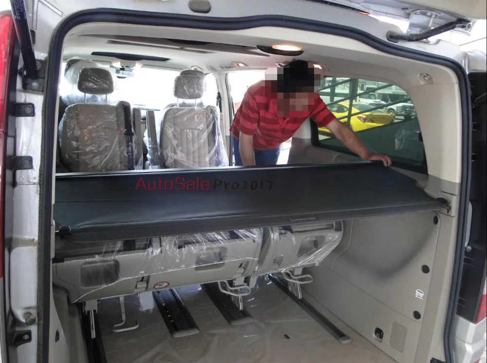 Aluminium alloy + Fabric Rear Trunk Security Shield Cargo Cover For Mercedes-Benz Viano 2010 2011 2012 2013 2014 2015 2016 2017
Aluminium alloy + Fabric Rear Trunk Security Shield Cargo Cover For Mercedes-Benz Viano 2010 2011 2012 2013 2014 2015 2016 2017