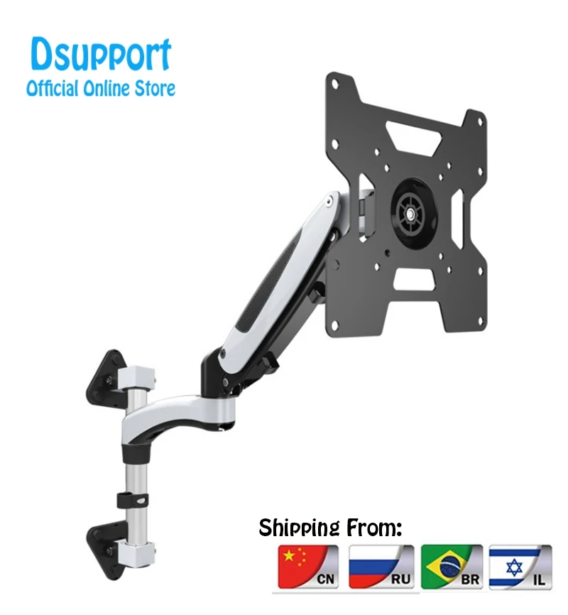 35"-55" Heavy Duty Gas Spring Full Motion Flexible LCD LED Monitor TV Wall Mount Bracket Arm Loading 9-16kgs GST112W-300
35"-55" Heavy Duty Gas Spring Full Motion Flexible LCD LED Monitor TV Wall Mount Bracket Arm Loading 9-16kgs GST112W-300