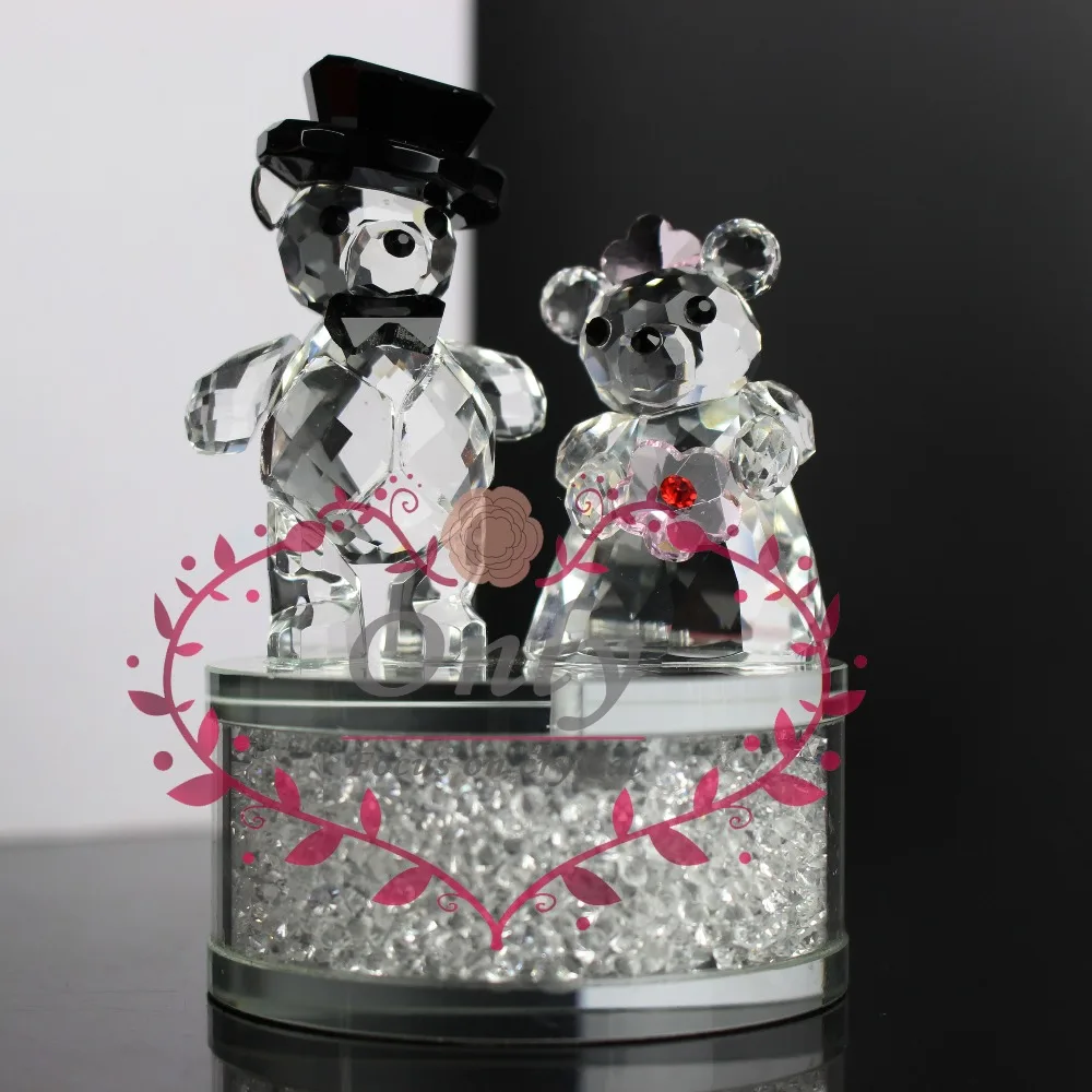 Fabulous Stunning Gem Cutting Cristal Teddy Bear Figurine Couple as Valentine Gifts for Gilr Lover
Fabulous Stunning Gem Cutting Cristal Teddy Bear Figurine Couple as Valentine Gifts for Gilr Lover
