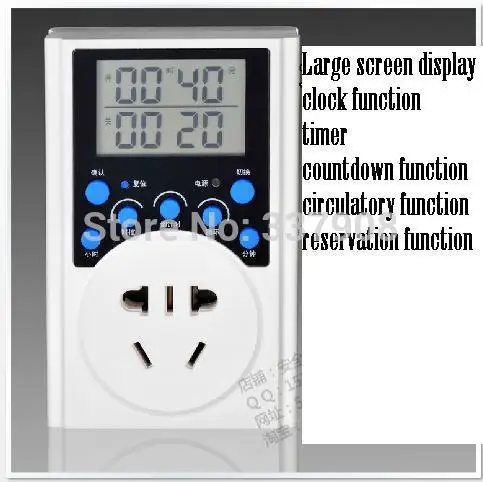A-pore T319 Smart Power Timer Socket WIth Clock/Timer/Cycle switch/reminder Functions
A-pore T319 Smart Power Timer Socket WIth Clock/Timer/Cycle switch/reminder Functions