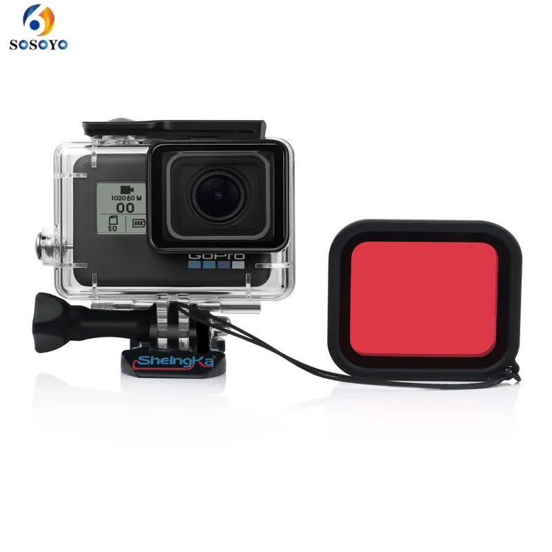 45M Underwater Waterproof Housing Diving Case + Red Diving filter For Gopro Hero 6 5 Sports Action Camera Accessories
45M Underwater Waterproof Housing Diving Case + Red Diving filter For Gopro Hero 6 5 Sports Action Camera Accessories