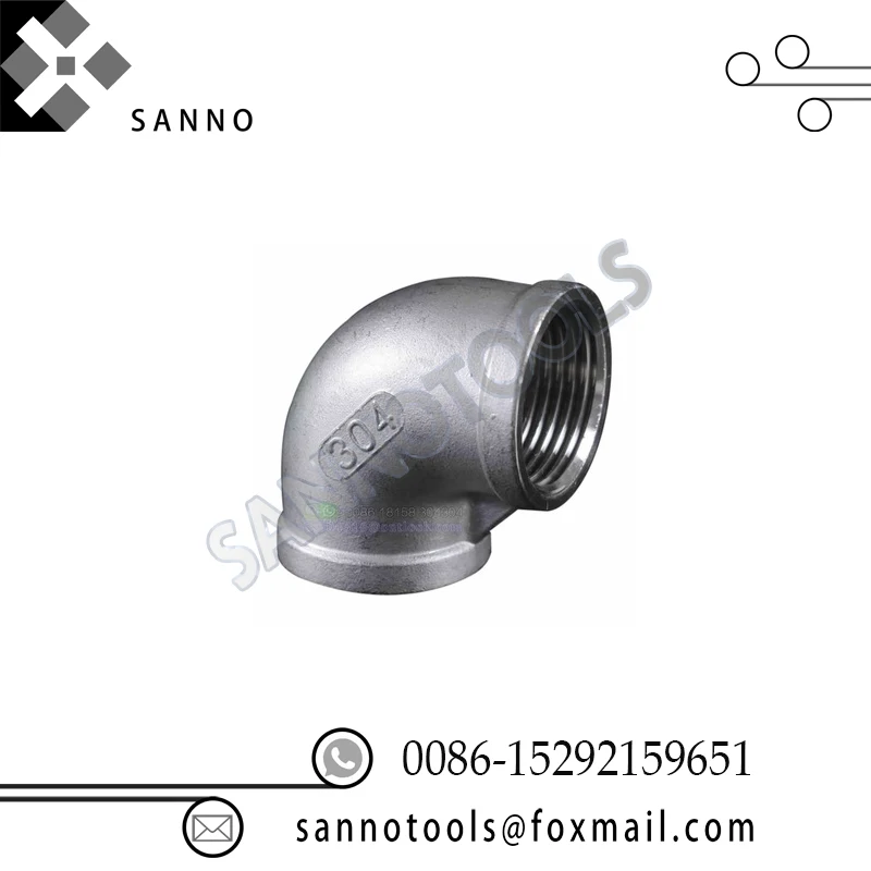 5pcs NPT1/4, NP3/8, NPT1/2, NPT1, NPT1.5, NPT2 stainless steel screwed elbow, 45 degree thread elbow coupling pipe fitting
5pcs NPT1/4, NP3/8, NPT1/2, NPT1, NPT1.5, NPT2 stainless steel screwed elbow, 45 degree thread elbow coupling pipe fitting