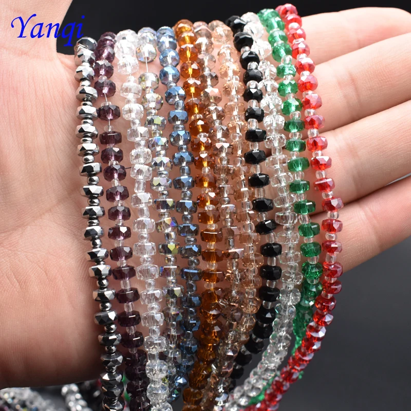 Yanqi 6mm Crystal glass Beads Charm Cut Faceted Round Glass Loose Spacer Beads For Diy jewelry making Findings Bracelet
Yanqi 6mm Crystal glass Beads Charm Cut Faceted Round Glass Loose Spacer Beads For Diy jewelry making Findings Bracelet