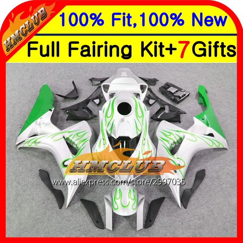 Green flames Body For HONDA CBR1000RR 06 07 CBR1000 RR 39HM31 CBR 1000RR 06-07 1000 RR 2006 2007 Injection Fairing Silvery
Green flames Body For HONDA CBR1000RR 06 07 CBR1000 RR 39HM31 CBR 1000RR 06-07 1000 RR 2006 2007 Injection Fairing Silvery