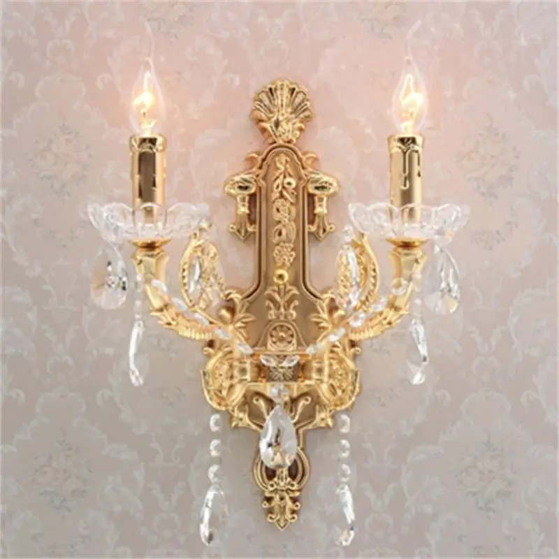 Saloon Hallway Modern Crystal Wall Lights Bedside Lamp Bedroom LED Sconce Gold Color Bathroom Decorate British Emperor
Saloon Hallway Modern Crystal Wall Lights Bedside Lamp Bedroom LED Sconce Gold Color Bathroom Decorate British Emperor