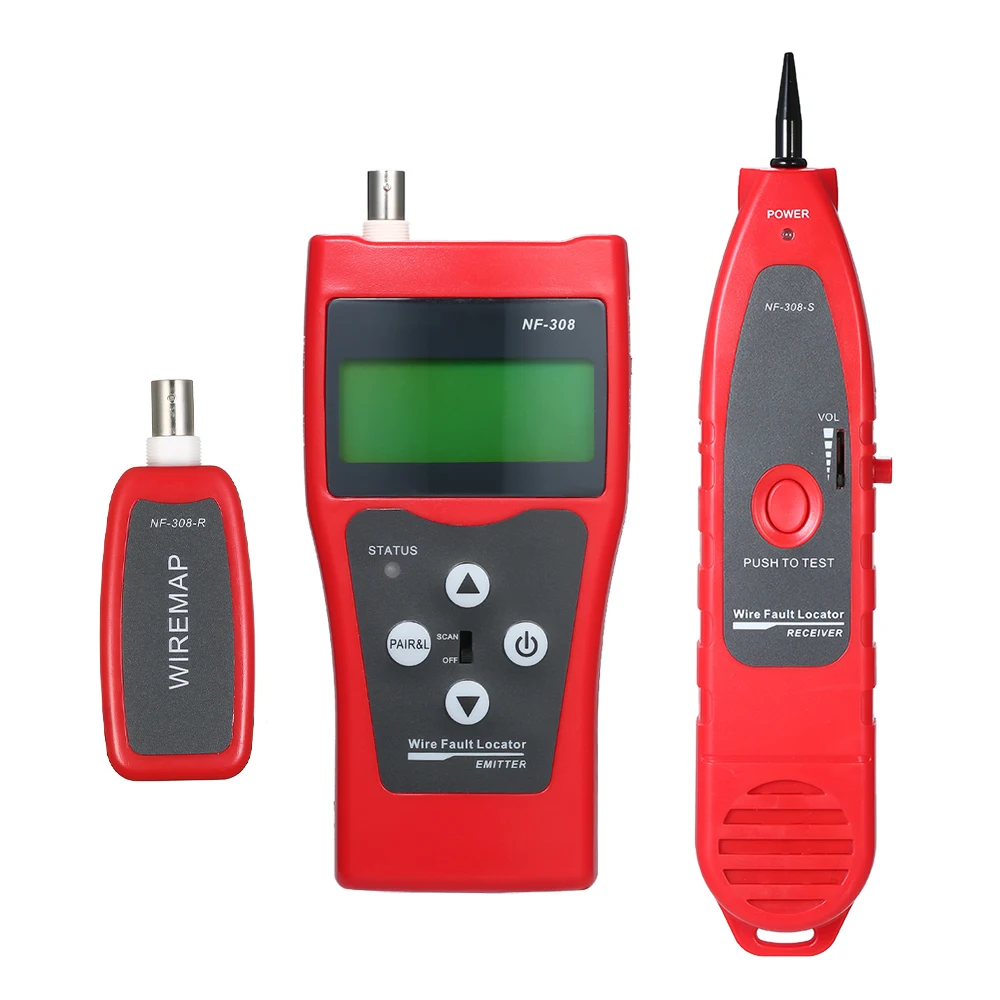 NF-308 RJ11 RJ45 тестер сетевого кабеля для мониторинга, локатор неисправности проводов с ЖК-дисплеем, Коаксиальная сеть LAN BNC USB
NF-308 RJ11 RJ45 тестер сетевого кабеля для мониторинга, локатор неисправности проводов с ЖК-дисплеем, Коаксиальная сеть LAN BNC USB
