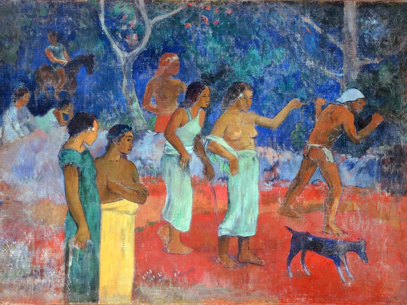 canvas painting portrait picture figurative print giant poster home art Scene from Tahitian Life, 1896 By: Paul Gauguin
canvas painting portrait picture figurative print giant poster home art Scene from Tahitian Life, 1896 By: Paul Gauguin