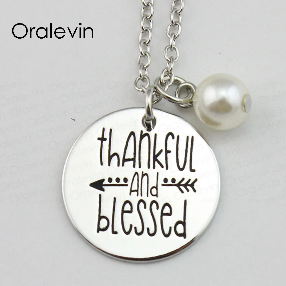 THANKFUL AND BLESSED Inspirational Hand Engraved Accessories Charms Custom Pendant Necklace Gift Jewelry,10Pcs/Lot, #LN1667
THANKFUL AND BLESSED Inspirational Hand Engraved Accessories Charms Custom Pendant Necklace Gift Jewelry,10Pcs/Lot, #LN1667